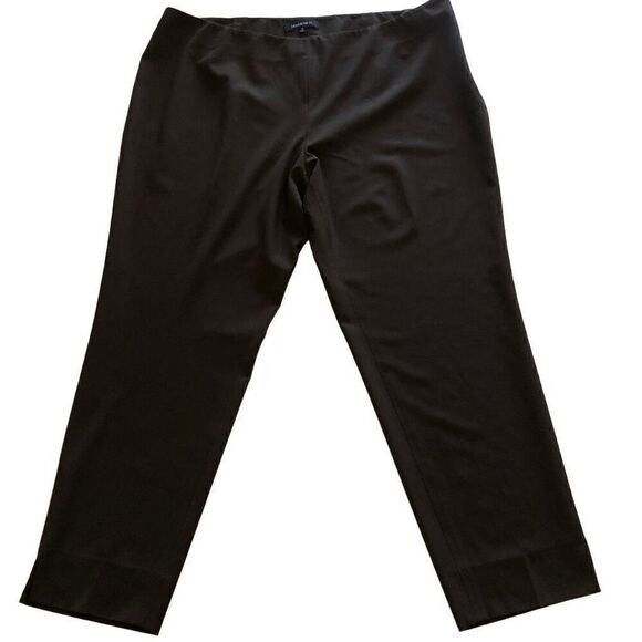 Lafayette 148 New York Cocoa Wool Ankle Pant Career Size 16 - Picture 1 of 10